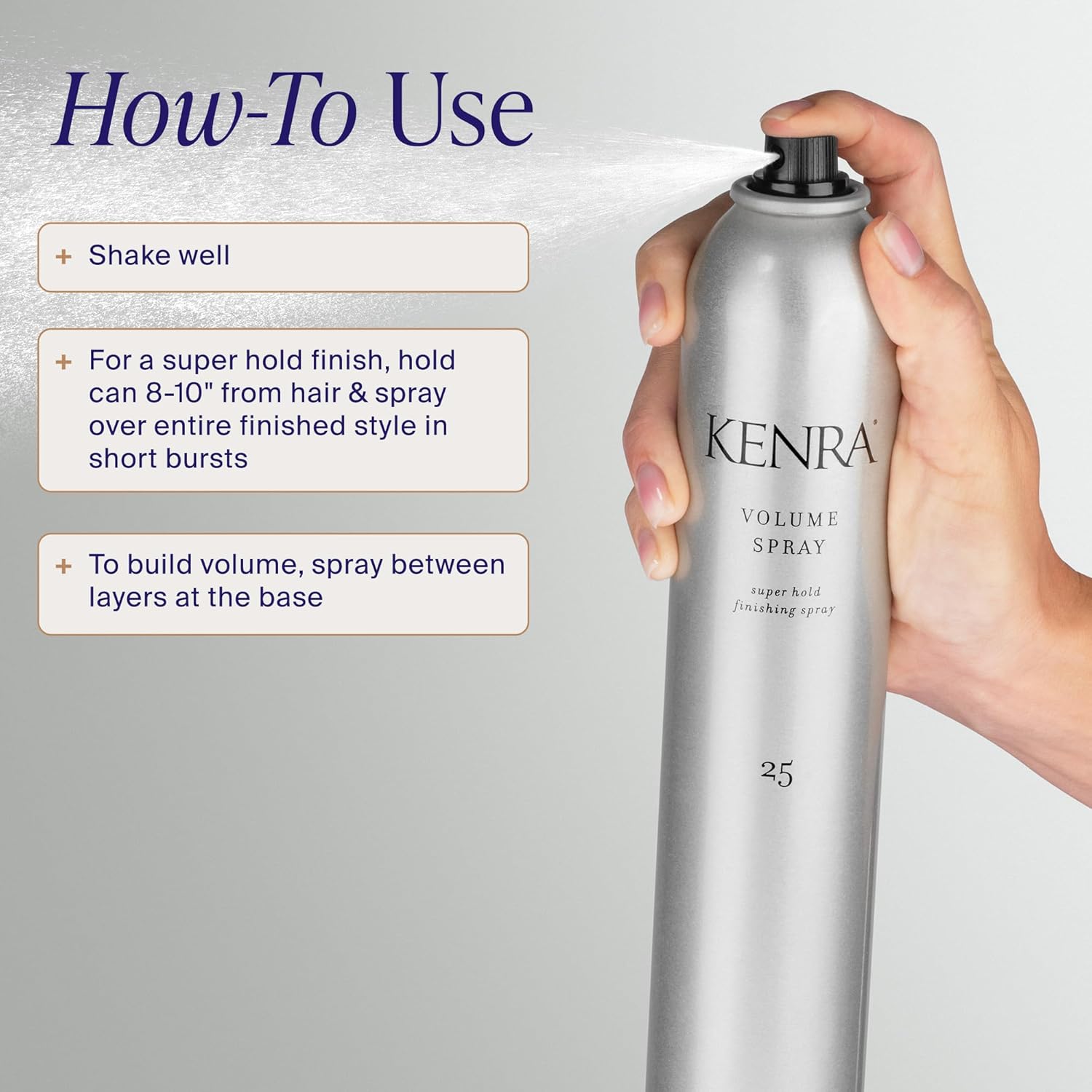 Professional Volume Spray 25 | Super Hold Finishing & Styling Hairspray | Flake-free & Fast-drying | Wind & Humidity Resistance | All Hair Types